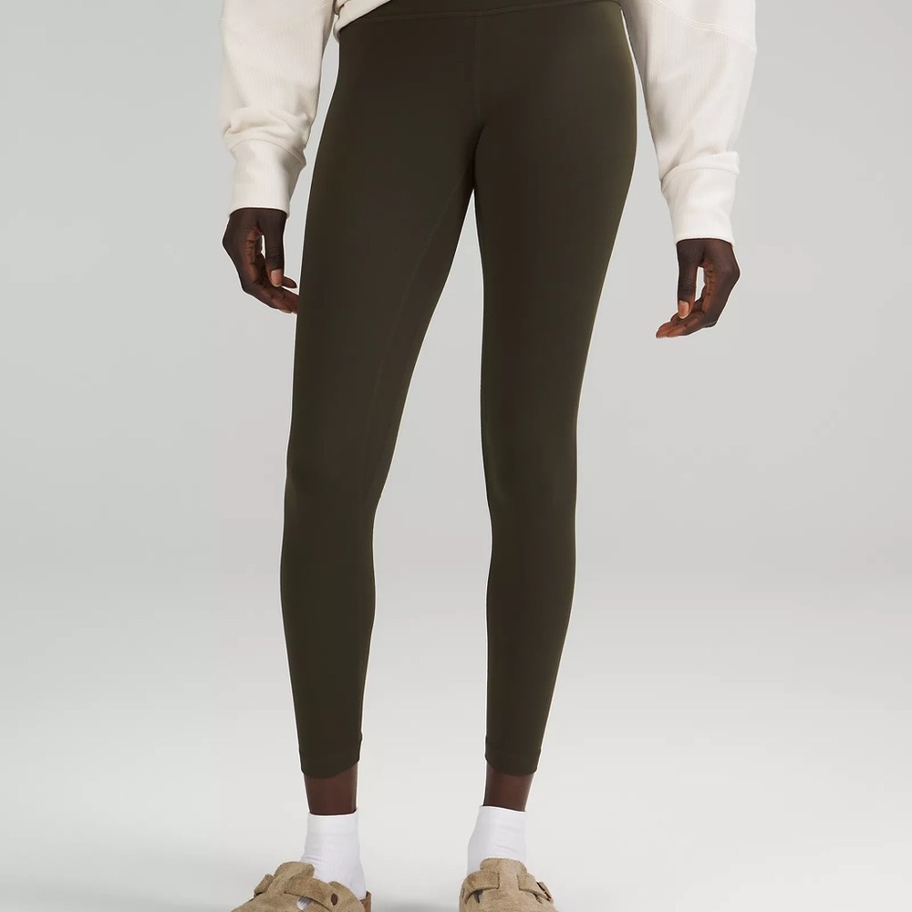 Lululemon Align 25” Olive Green Leggings Size 2
